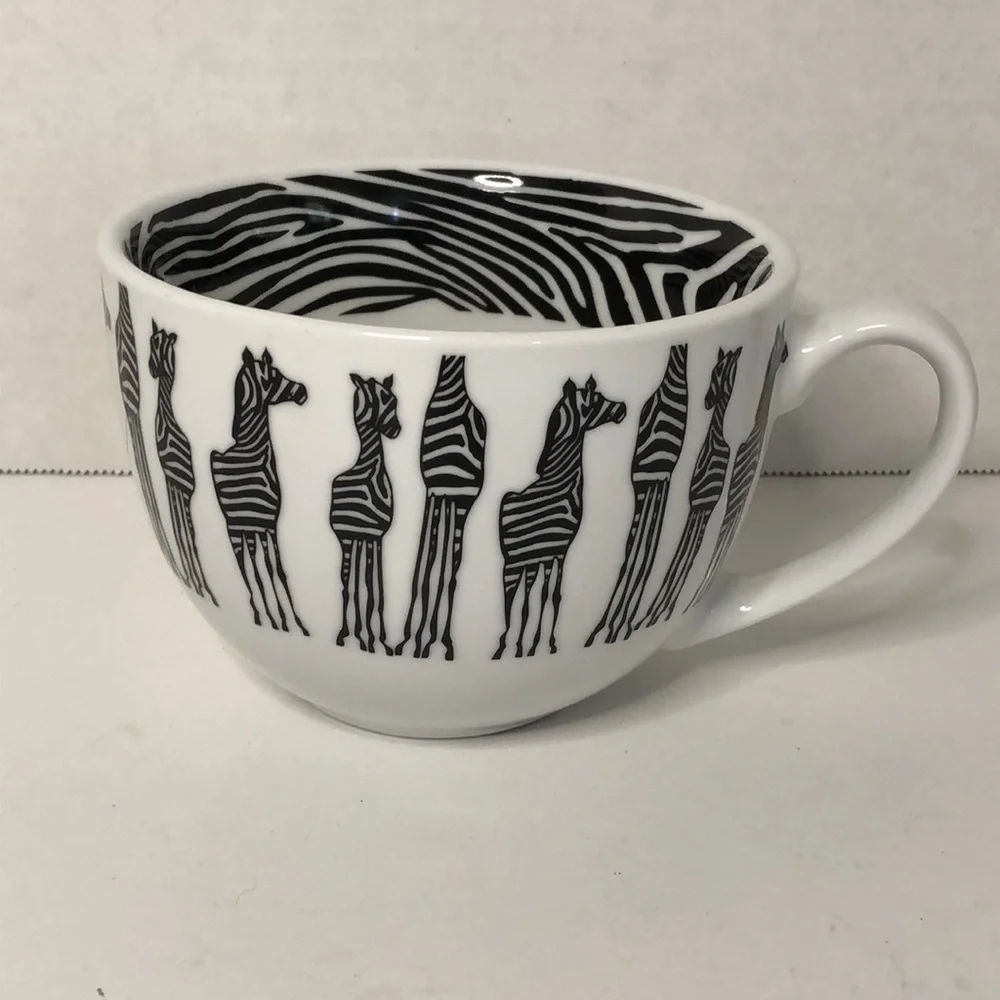 Pier 1 Imports Zebra 16 oz Ceramic Mug
